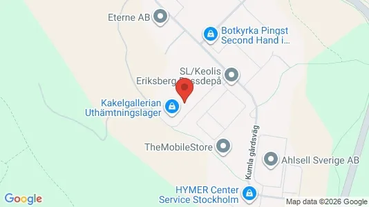 Kontorslokaler att hyra i Uppsala - kort over placeringen
