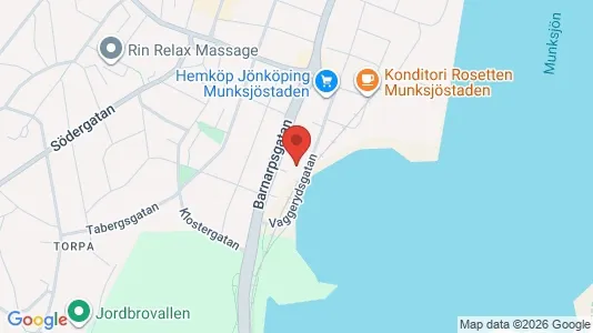 Kontorslokaler att hyra i Jönköping - kort over placeringen