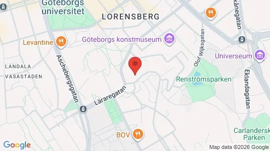 Kontorslokaler att hyra i Johanneberg - kort over placeringen
