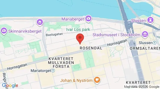 Kontorslokaler att hyra i Södermalm - kort over placeringen