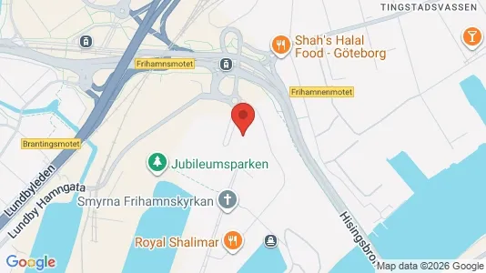 Kontorslokaler att hyra i Lundby - kort over placeringen