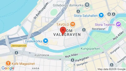 Kontorslokaler att hyra i Göteborg Centrum - kort over placeringen