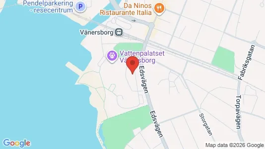 Kontorslokaler att hyra i Vänersborg - kort over placeringen