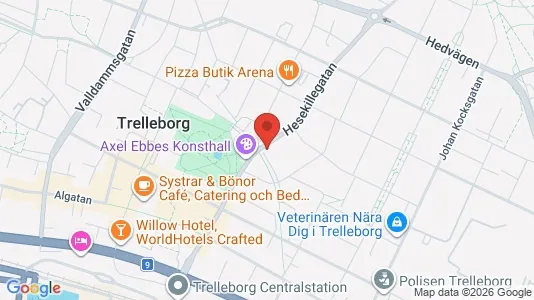 Affärslokaler att hyra i Trelleborg - kort over placeringen