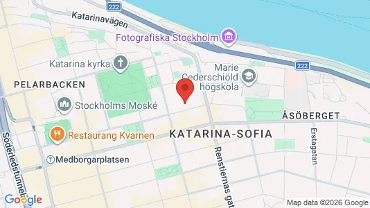 Kontorslokaler att hyra i Södermalm - kort over placeringen