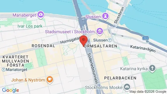 Kontorslokaler att hyra i Södermalm - kort over placeringen