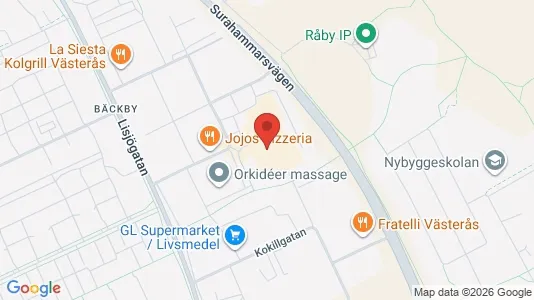 Kontorslokaler att hyra i Västerås - kort over placeringen