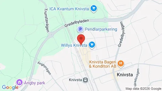 Kontorslokaler att hyra i Knivsta - kort over placeringen