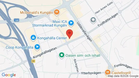Kontorslokaler att hyra i Kungälv - kort over placeringen