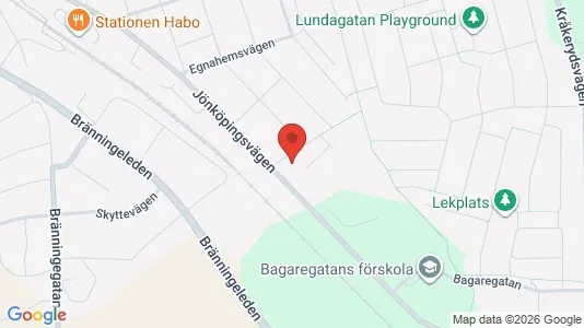 Industrilokaler att hyra i Habo - kort over placeringen