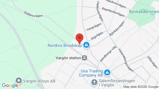 Industrilokaler att hyra i Vänersborg - kort over placeringen