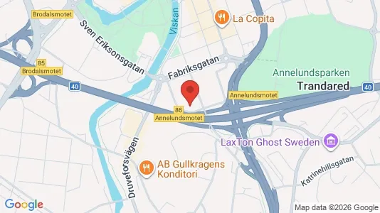 Kontorslokaler att hyra i Borås - kort over placeringen