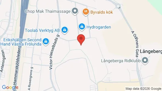 Industrilokaler att hyra i Askim-Frölunda-Högsbo - kort over placeringen