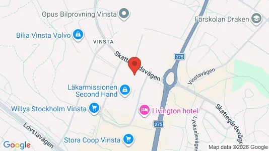 Kontorslokaler att hyra i Västerort - kort over placeringen