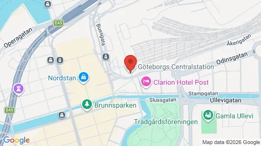 Kontorslokaler att hyra i Göteborg Centrum - kort over placeringen