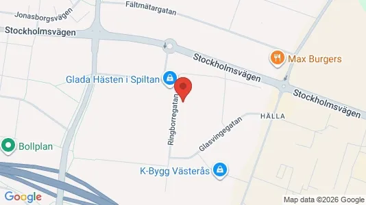 Kontorslokaler att hyra i Västerås - kort over placeringen