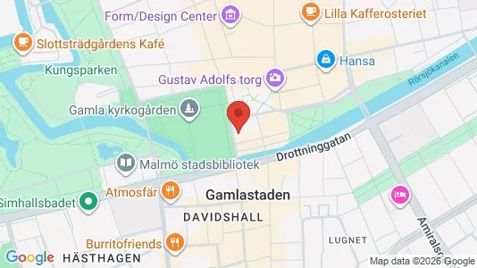 Kontorslokaler att hyra i Malmö Centrum - kort over placeringen