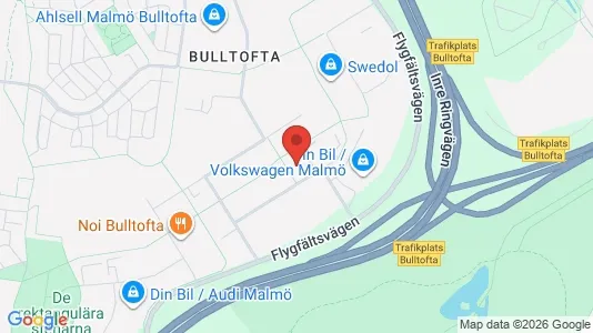 Kontorslokaler att hyra i Malmö Centrum - kort over placeringen