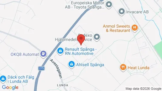 Industrilokaler att hyra i Västerort - kort over placeringen