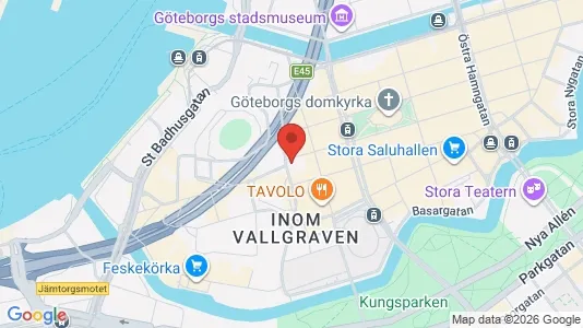 Kontorslokaler att hyra i Göteborg Centrum - kort over placeringen