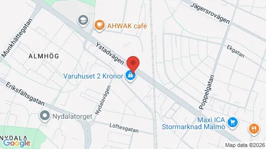 Affärslokaler att hyra i Sofielund - kort over placeringen