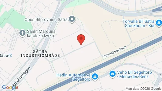 Kontorslokaler att hyra i Söderort - kort over placeringen