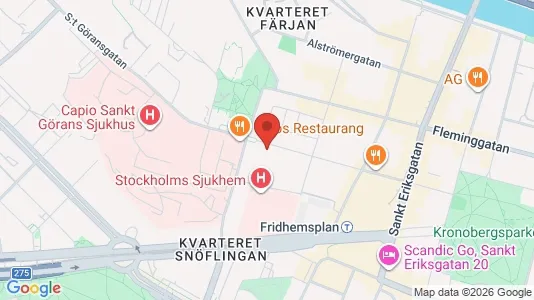 Kontorslokaler att hyra i Kungsholmen - kort over placeringen