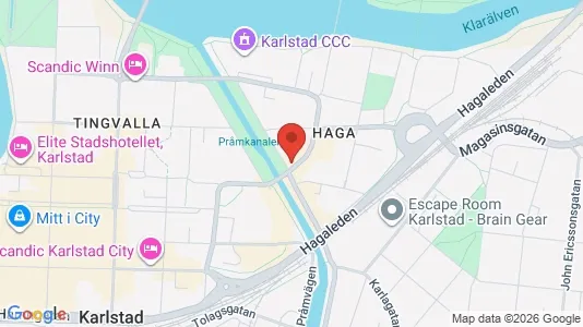 Industrilokaler att hyra i Karlstad - kort over placeringen