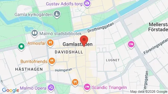 Kontorslokaler att hyra i Malmö Centrum - kort over placeringen