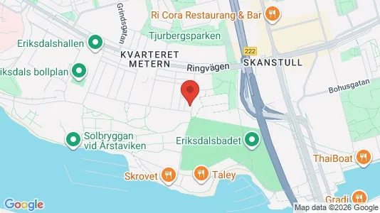Kontorslokaler att hyra i Södermalm - kort over placeringen