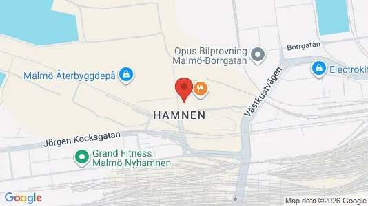 Kontorslokaler att hyra i Malmö Centrum - kort over placeringen