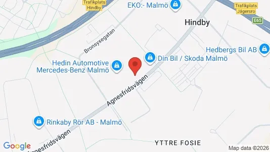 Kontorslokaler att hyra i Fosie - kort over placeringen