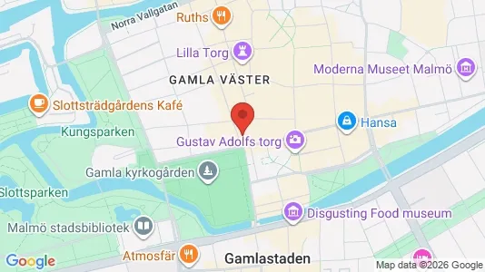 Kontorslokaler att hyra i Malmö Centrum - kort over placeringen
