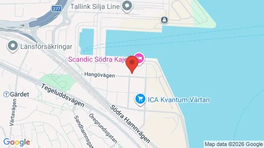 Kontorslokaler att hyra i Gärdet/Djurgården - kort over placeringen