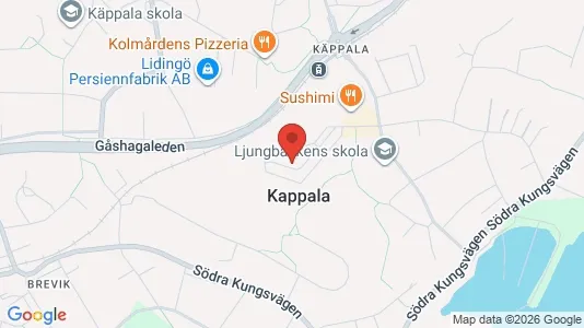 Kontorslokaler att hyra i Lidingö - kort over placeringen