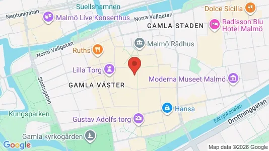 Kontorslokaler att hyra i Malmö Centrum - kort over placeringen