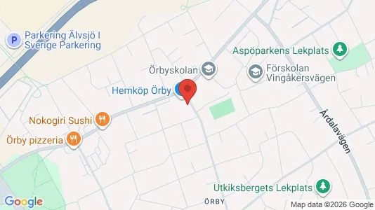 Kontorslokaler att hyra i Söderort - kort over placeringen