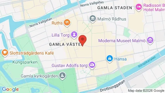 Kontorslokaler att hyra i Malmö Centrum - kort over placeringen