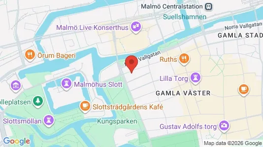 Kontorslokaler att hyra i Malmö Centrum - kort over placeringen