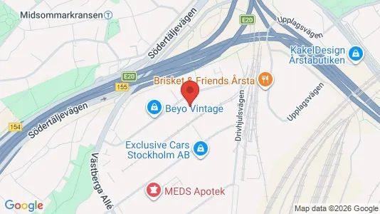 Kontorslokaler att hyra i Söderort - kort over placeringen