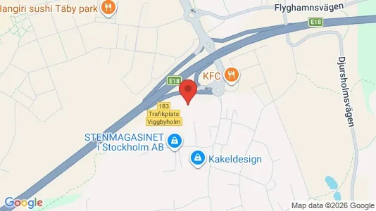 Kontorslokaler att hyra i Täby - kort over placeringen