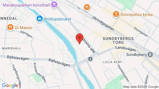 Kontorslokaler att hyra i Sundbyberg - kort over placeringen