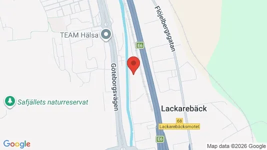 Kontorslokaler att hyra i Mölndal - kort over placeringen
