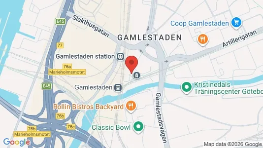 Kontorslokaler att hyra i Göteborg Östra - kort over placeringen