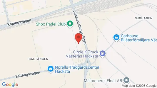 Kontorslokaler att hyra i Västerås - kort over placeringen