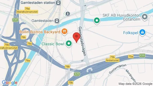 Kontorslokaler att hyra i Göteborg Östra - kort over placeringen