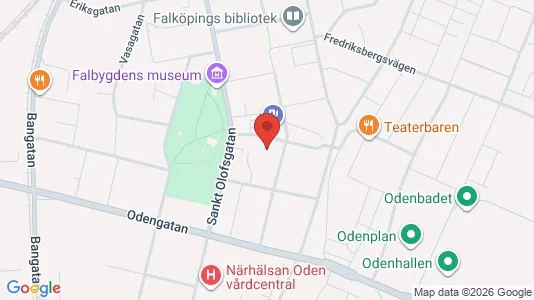 Kontorslokaler att hyra i Falköping - kort over placeringen