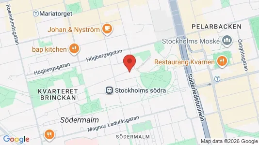 Kontorslokaler att hyra i Södermalm - kort over placeringen