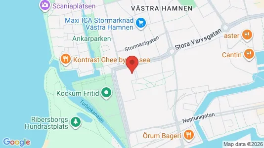 Kontorslokaler att hyra i Malmö Centrum - kort over placeringen