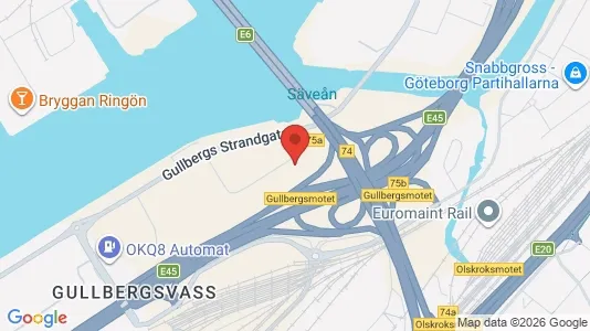 Kontorslokaler att hyra i Göteborg Centrum - kort over placeringen